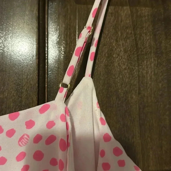 Lilly Pulitzer Pink Polka Dot Tank Top Camisole Womens Small Fun Flirty Summer - Picture 8 of 8